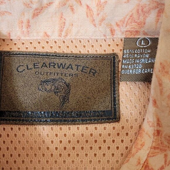CLEARWATER OUTFITTERS‎ Men's Fishing Shirt Large - Picture 8 of 8